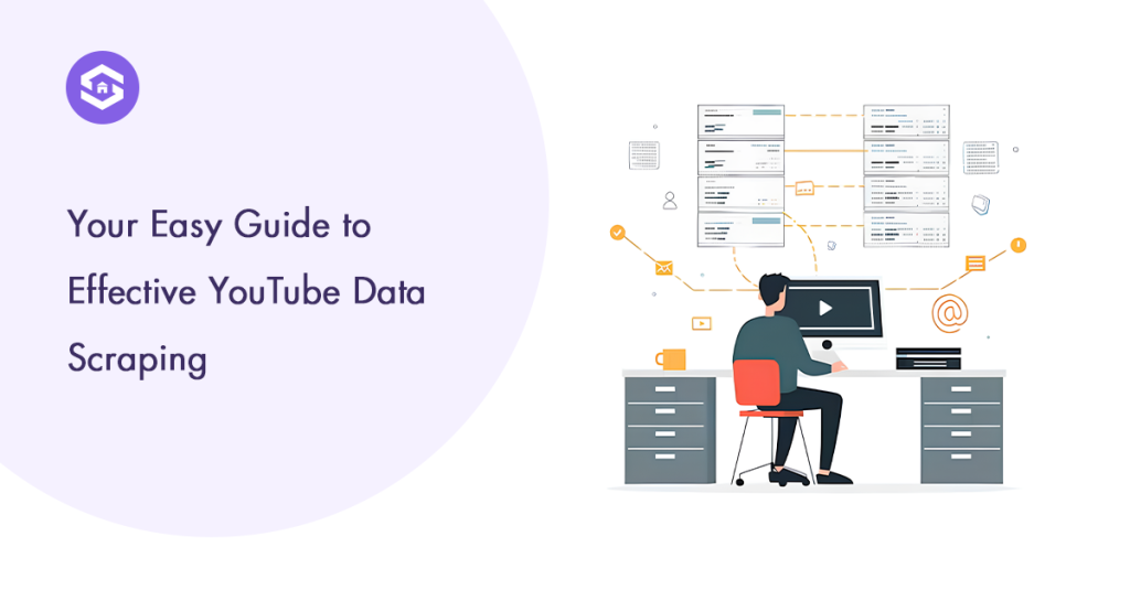 An informative graphic showcasing essential strategies for efficient YouTube data scraping, designed for easy understanding.