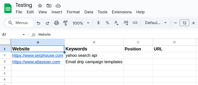 Google Sheet