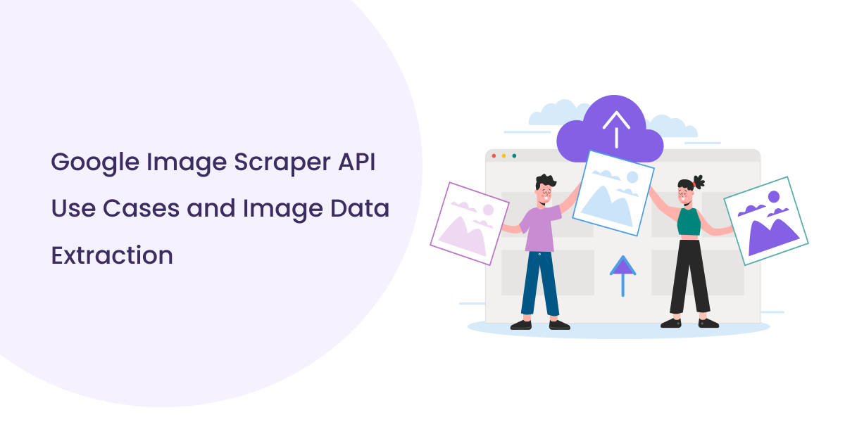 Visual representation of Google Image Scraper API use cases, focusing on techniques for extracting image data.
