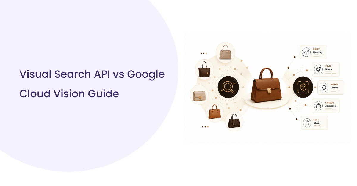 Comparison guide for Visual Search API and Google Cloud Vision, highlighting features and functionalities.