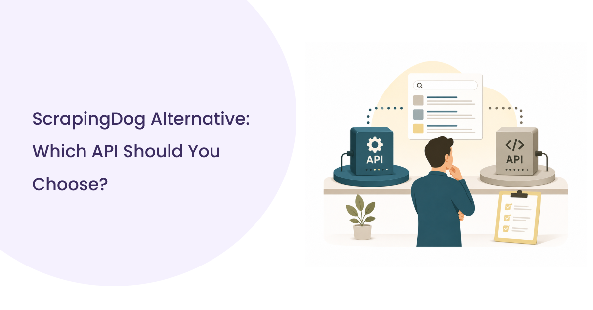 Visual guide to selecting the right scraping dog alternative for highlighting key features and benefits.