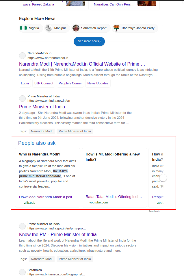 bing people also ask results for desktop