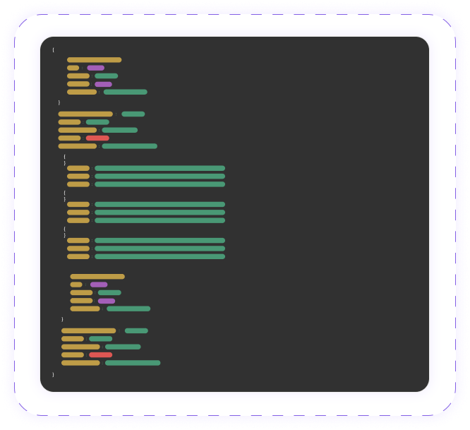 structured JSON for organized data