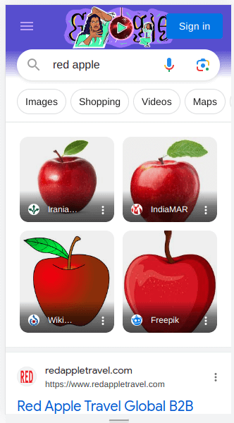 google inline image results for mobile
