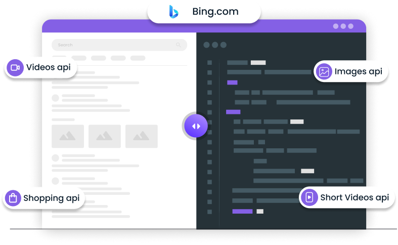 Bing Search API illustration