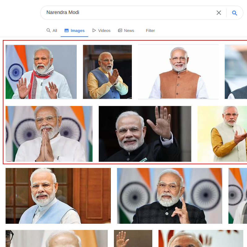 yahoo image api for narendra modi on desktop